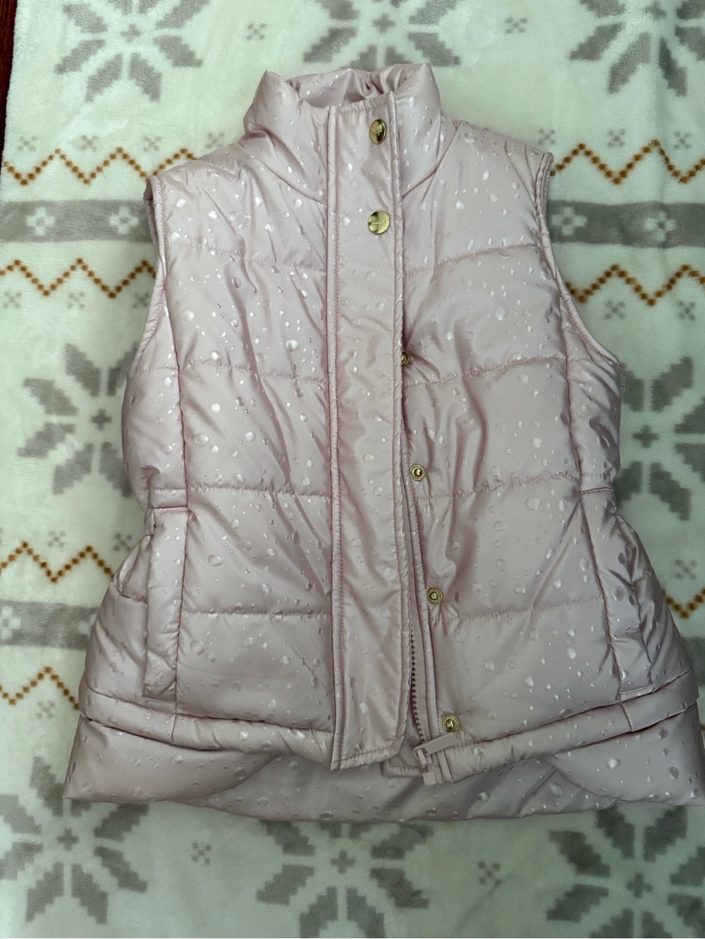 IMOGA Peony Pink Girls Vest with Rainy Dots Girls' Sz. 7 🌸✨
